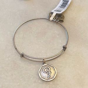 Alex & Ani NWT Adjustable Charm Bracelet Initial Z Silver 115